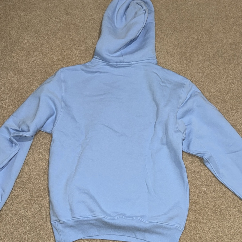 MADHAPPY Powder Blue Script Hoodie - Picture 5 of 10